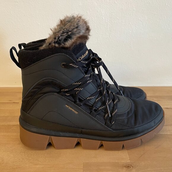 Columbia Keetley Shorty Insulated Winter Boots, Black, Women's 8.5. - Picture 3 of 6